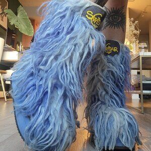 SWEAR ALTERNATIVE YETI BOOTS | Moon Boots | Furry Boots | 90's swear platforms